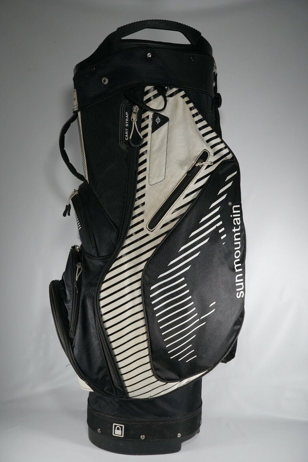 Sun Mountain Sync Cart Bag / Black and White / With Raincover