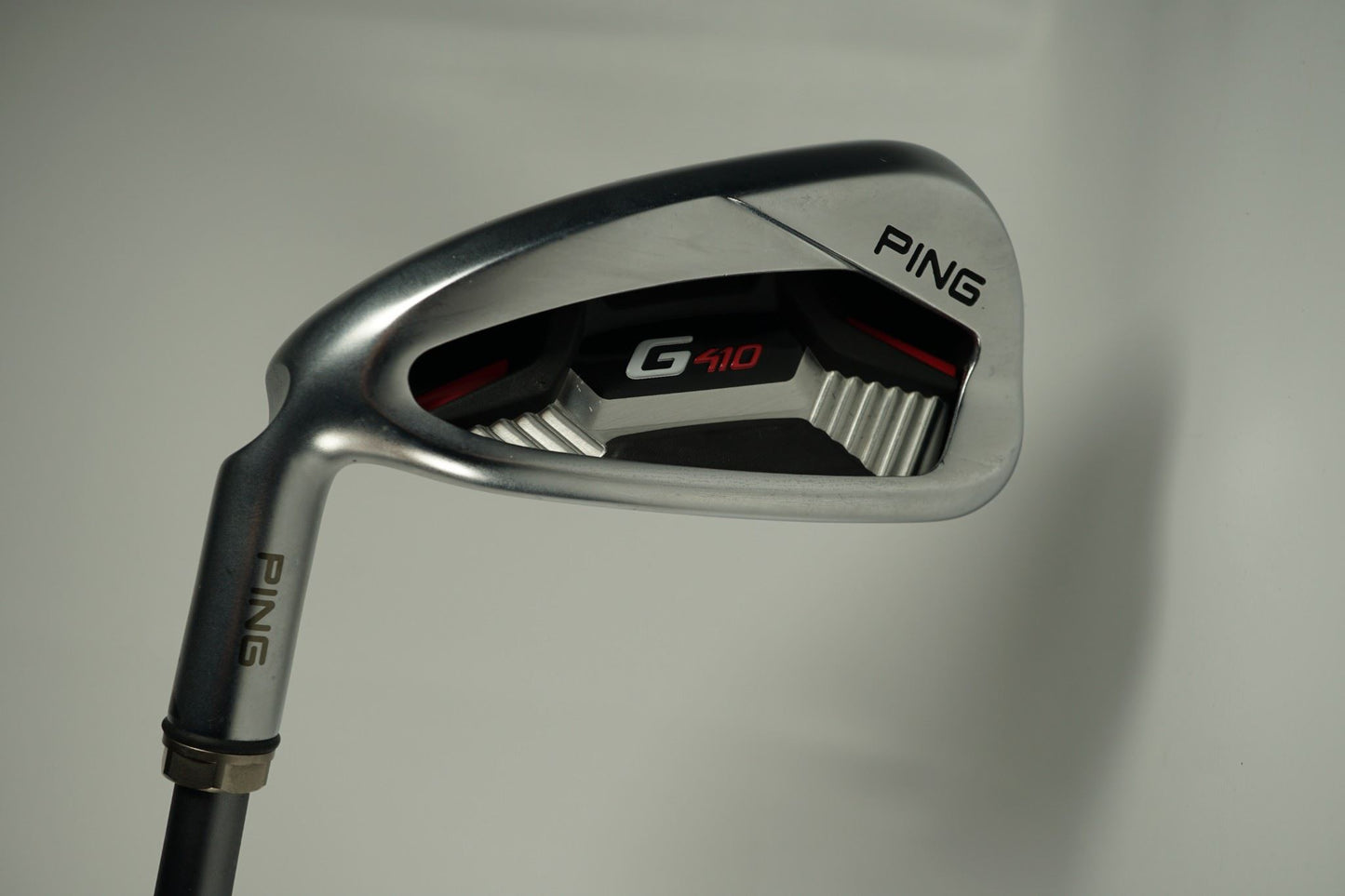 Ping G410 7 Iron / Green Dot / Regular Flex Graphite Shaft / Ex Demo / Left Hand