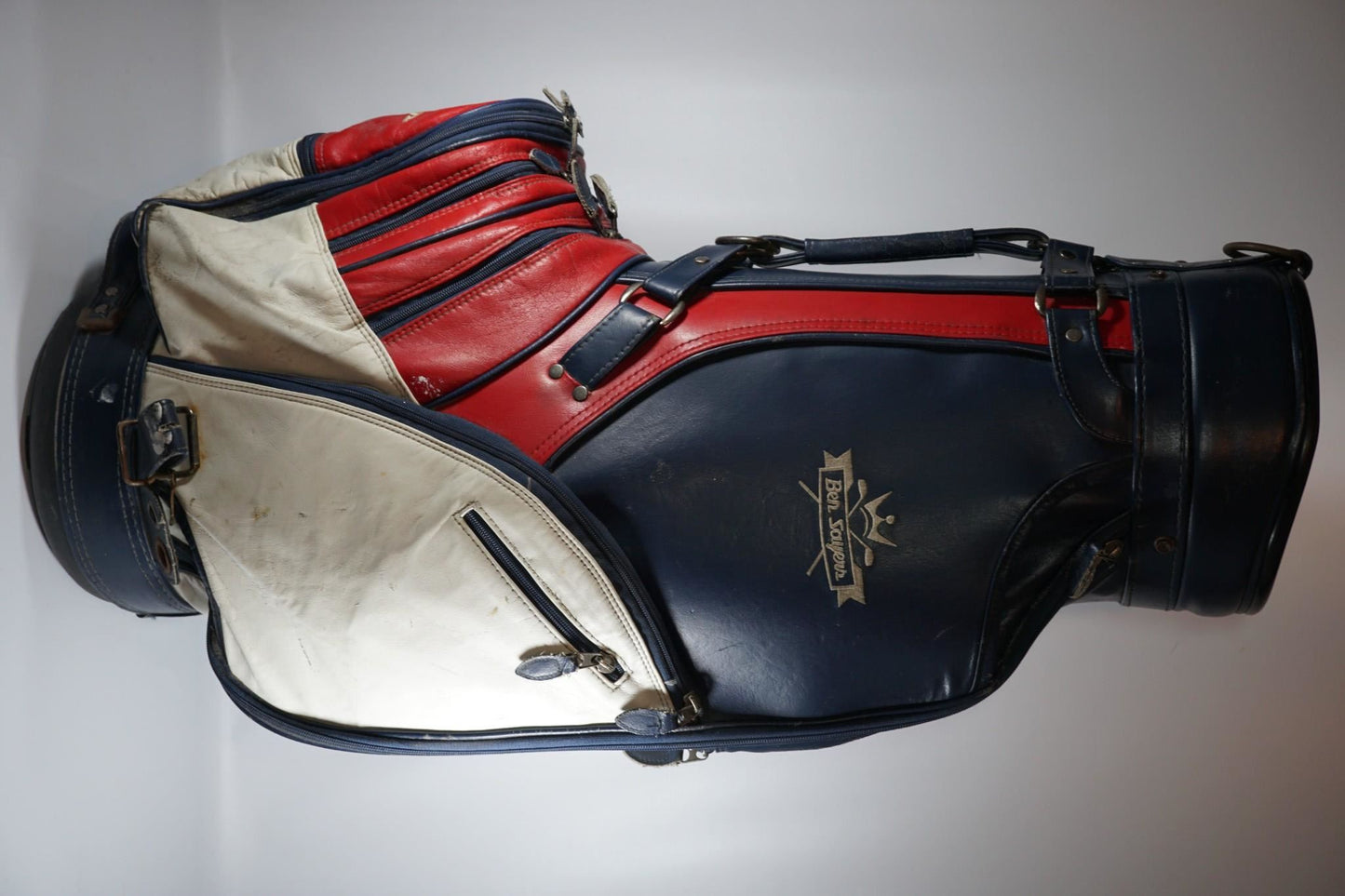 Ben Sayers Vintage Cart Bag / Red, White and Blue