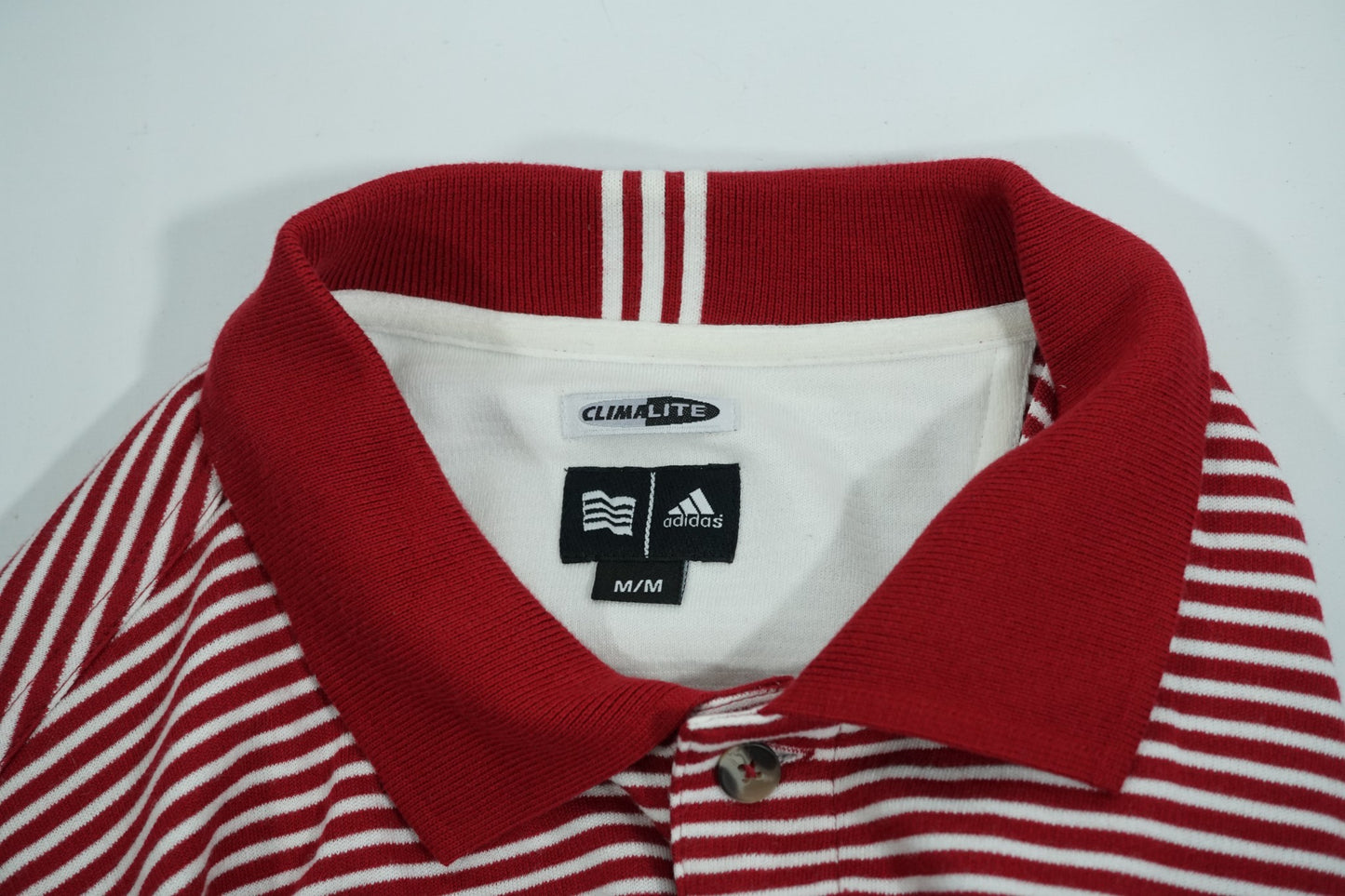 Adidas Climalite Golf Polo / M / Red and White