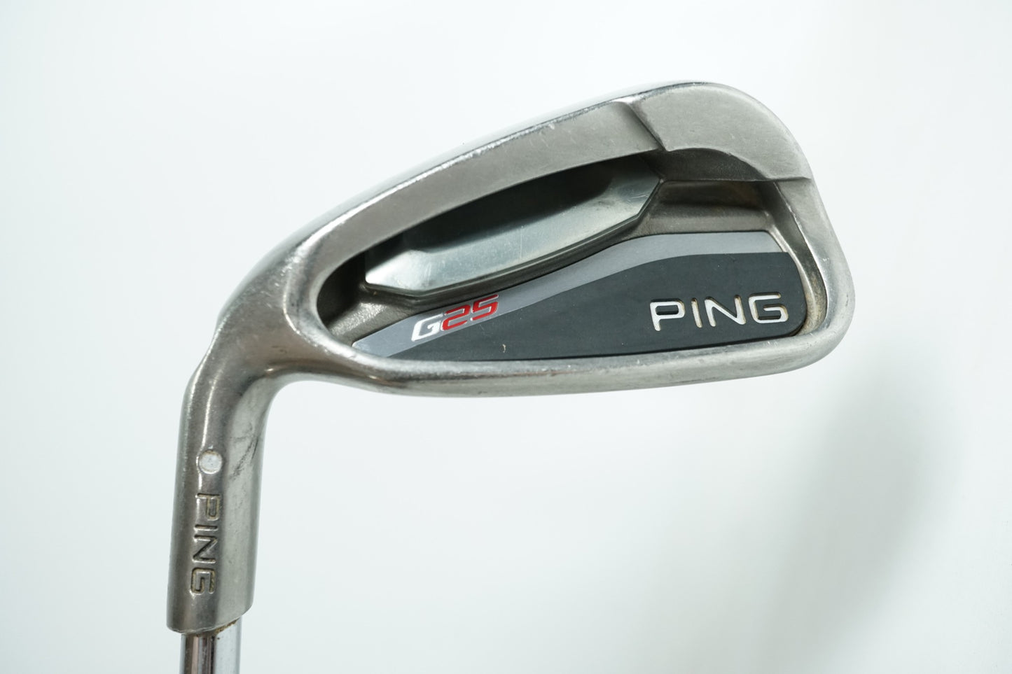 Ping G25 7 Iron / White Dot / Regular Flex Steel Shaft / Left Handed