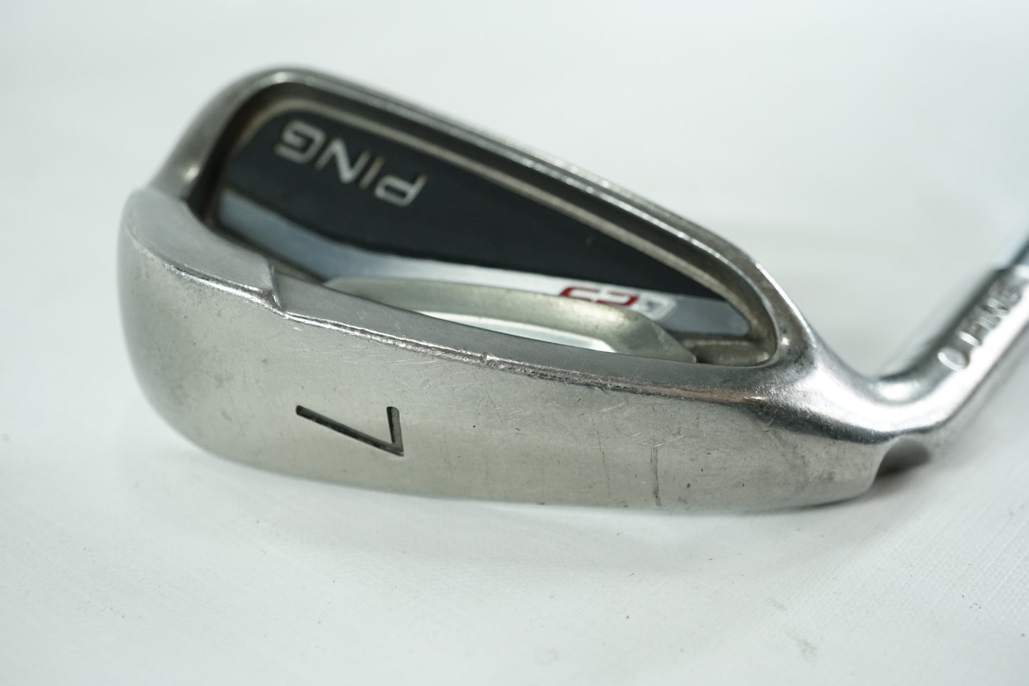 Ping G25 7 Iron / White Dot / Regular Flex Steel Shaft / Left Handed