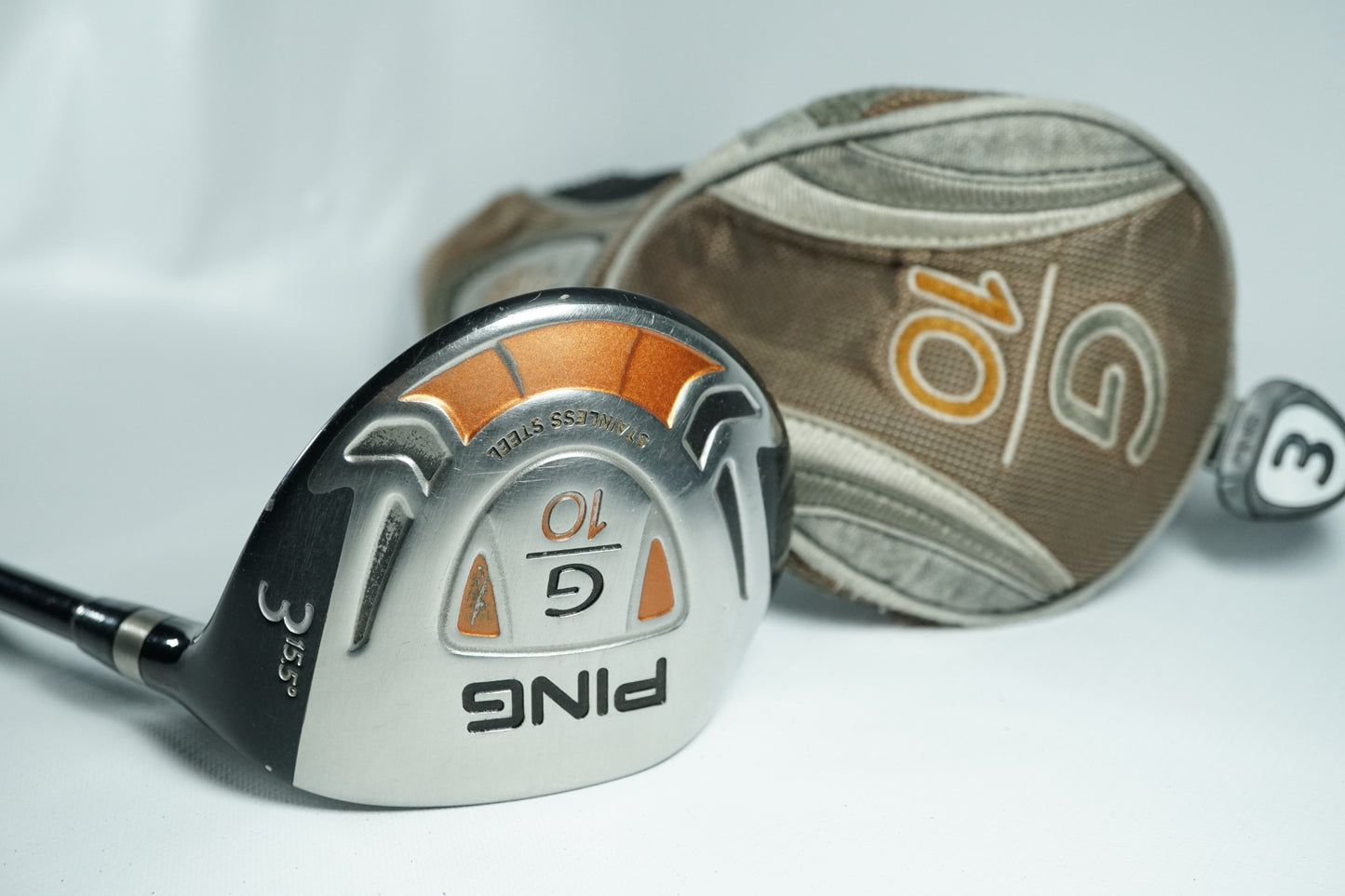 Ping G10 3 Wood 15.5° / Stiff Flex Graphite Shaft / New Grip / 16102434