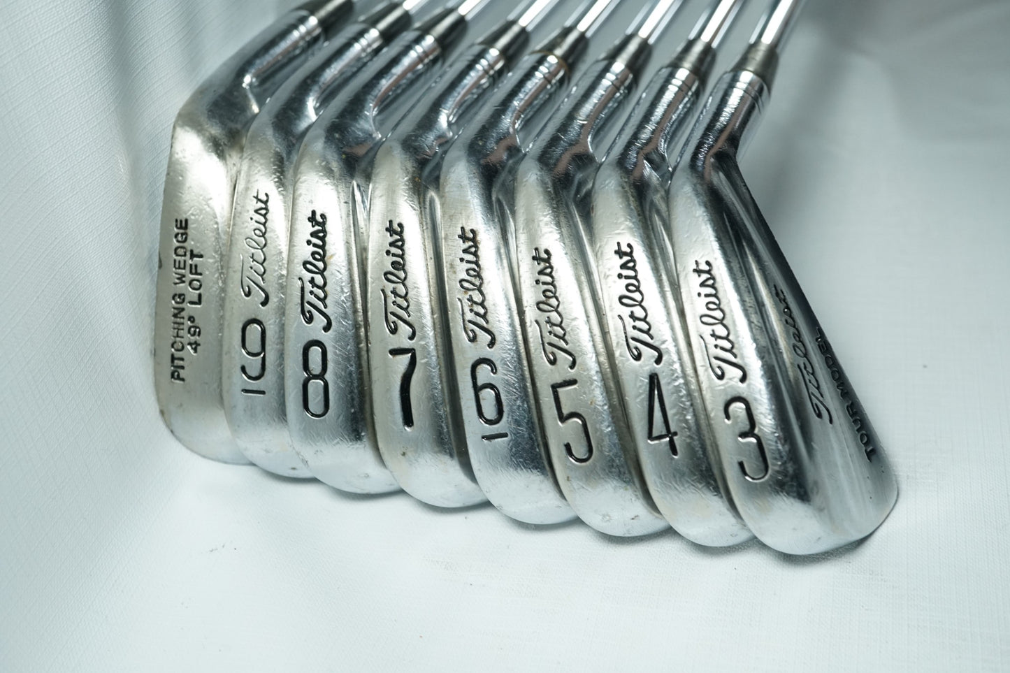 Titleist Tour Model Irons / 3-PW / Regular Flex Steel Shafts / New Grips