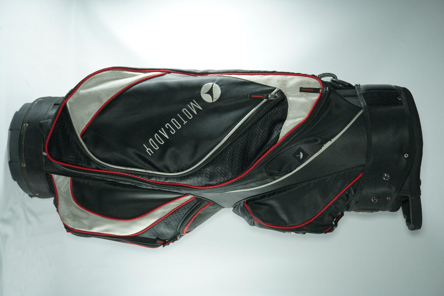 Motocaddy Club Series Cart Bag / Black and Red / With Rainhood