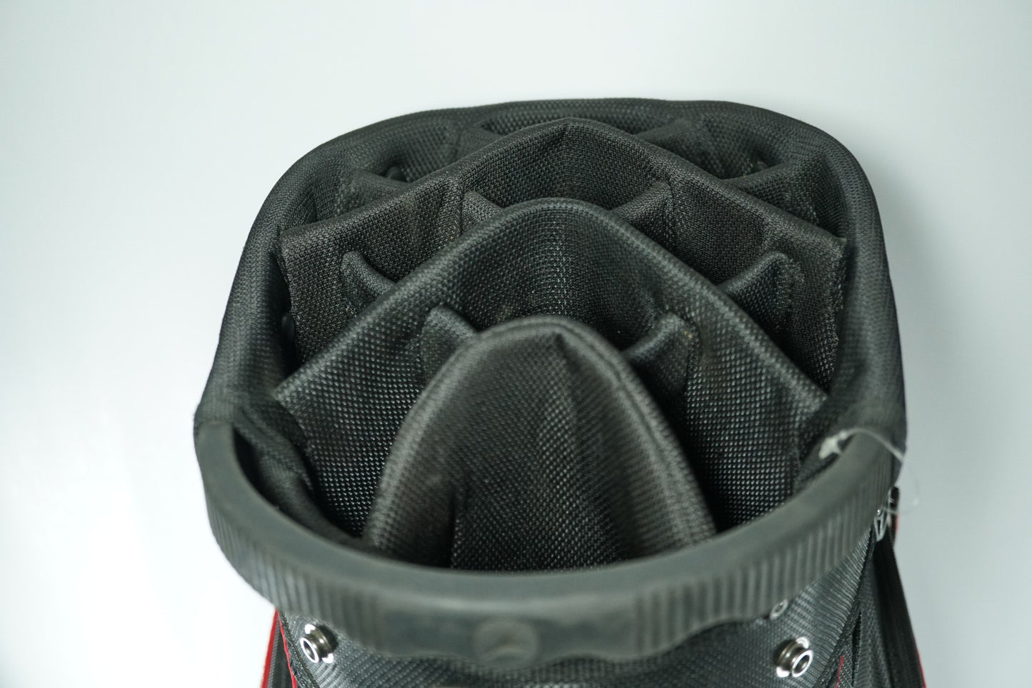 Motocaddy Club Series Cart Bag / Black and Red / With Rainhood