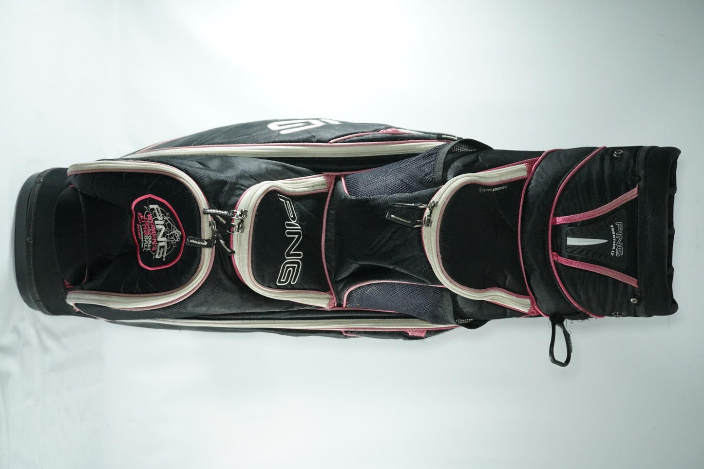 Ping Cart Bag / Black and Pink / With Rainhood