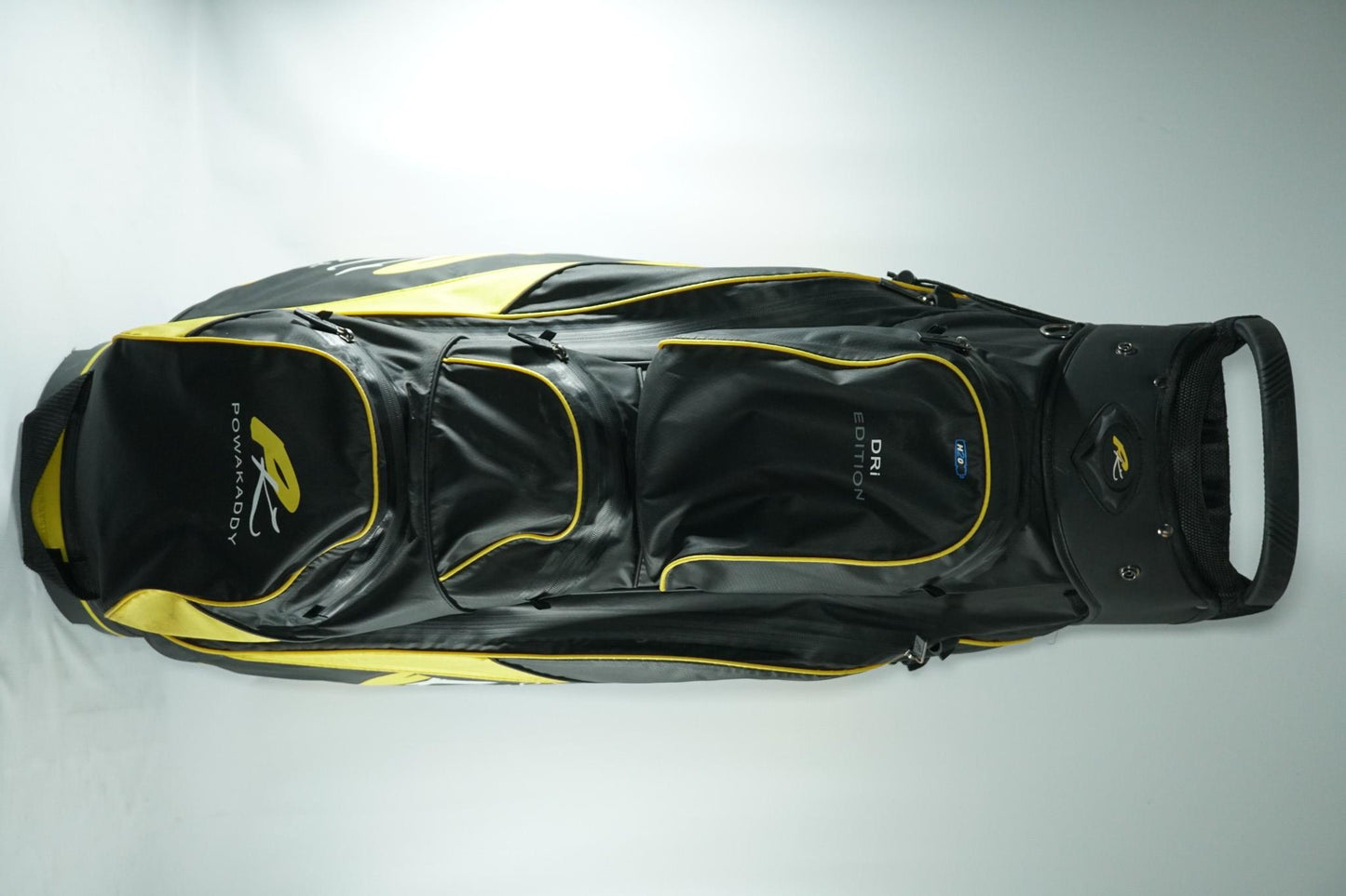 Powakaddy Dri Edition Cart Bag / Black and Yellow / With Rainhood