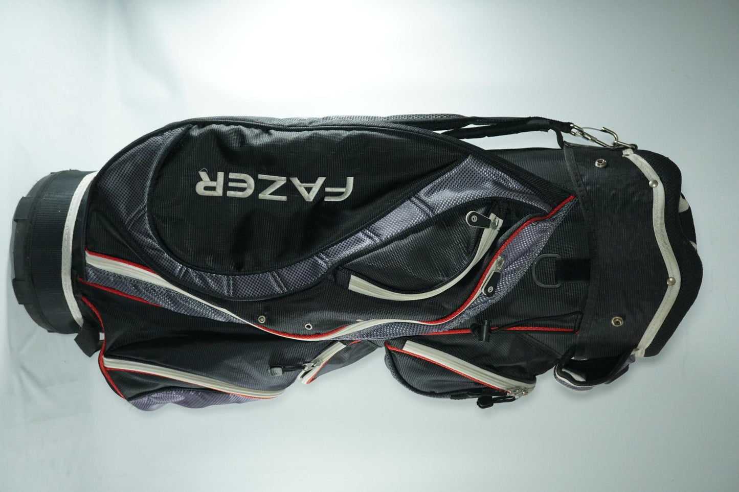 Fazer Cart Bag / Black, White and Red / With Rainhood