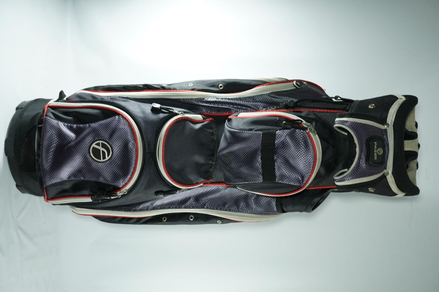 Fazer Cart Bag / Black, White and Red / With Rainhood