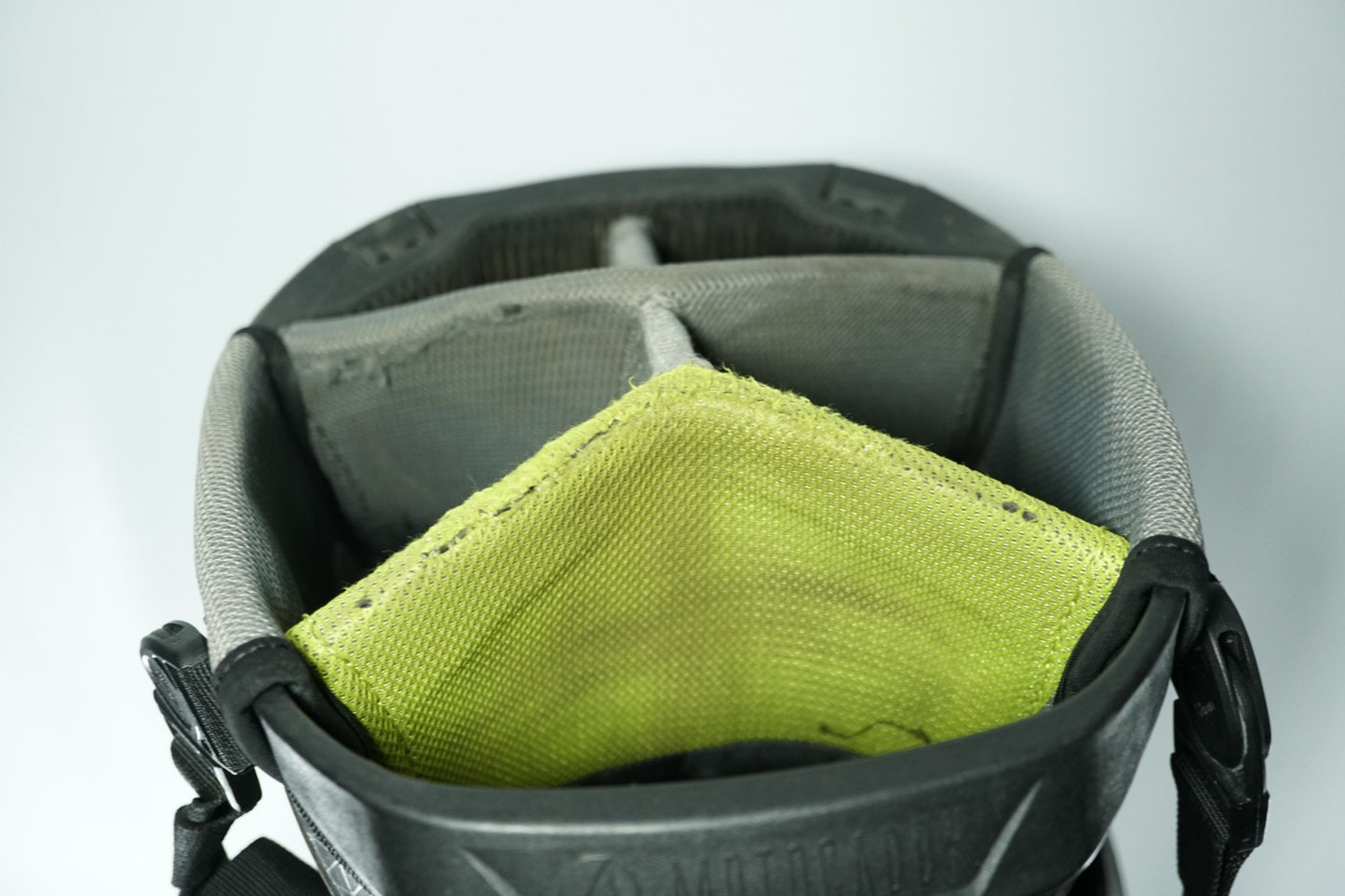 Motocaddy Aquaflex Cart and Stand Bag / Grey and Green / With Rainhood