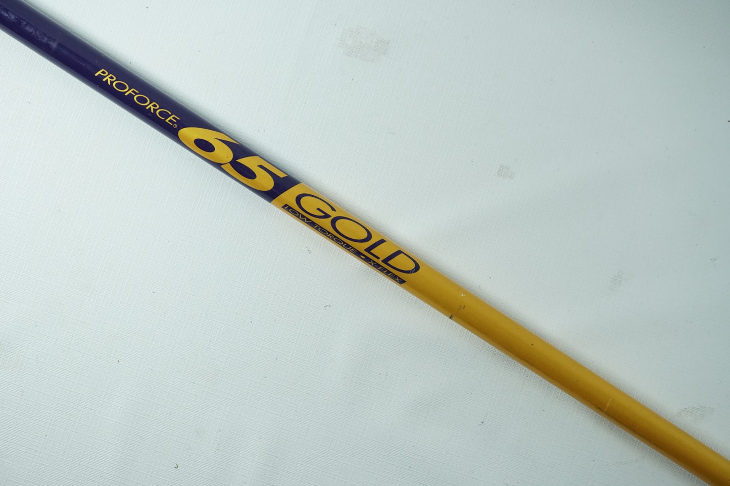 Proforce Gold 65 Driver Shaft / Extra Stiff / Taylormade R9 Adapter / 44"