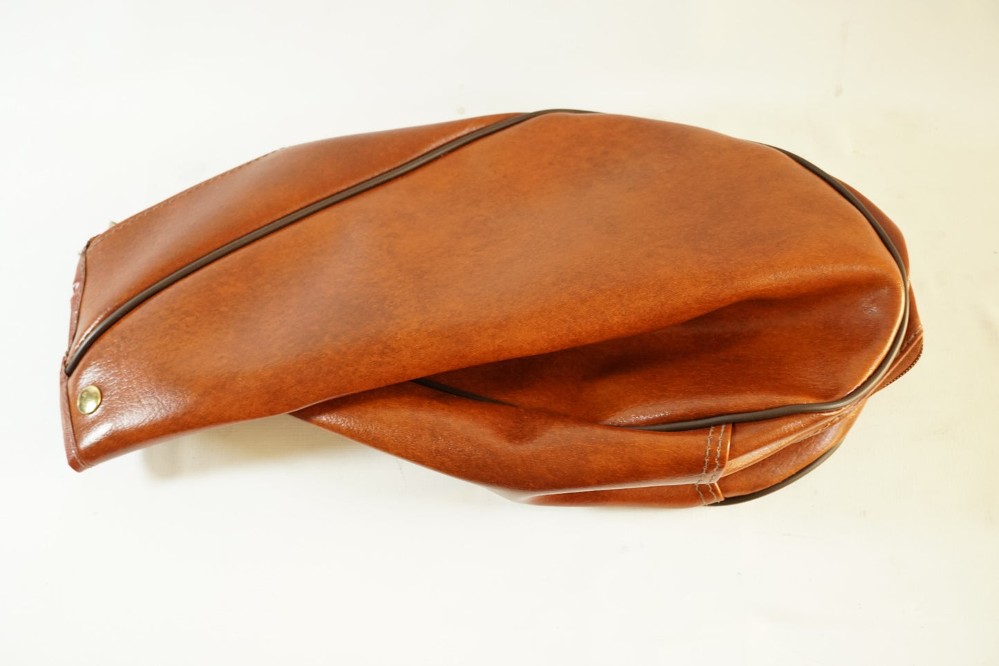 EJP Supadivida Vintage Golf Bag / Brown and Cream / With Rainhood
