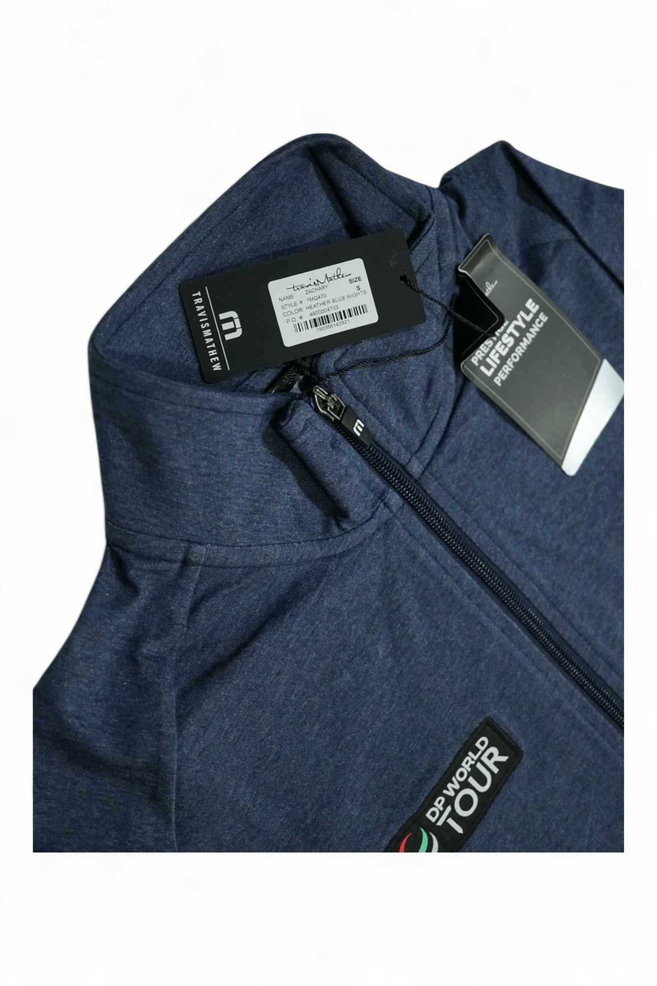 Travis Mathew Golf Quarter Zip / Navy / Small / New