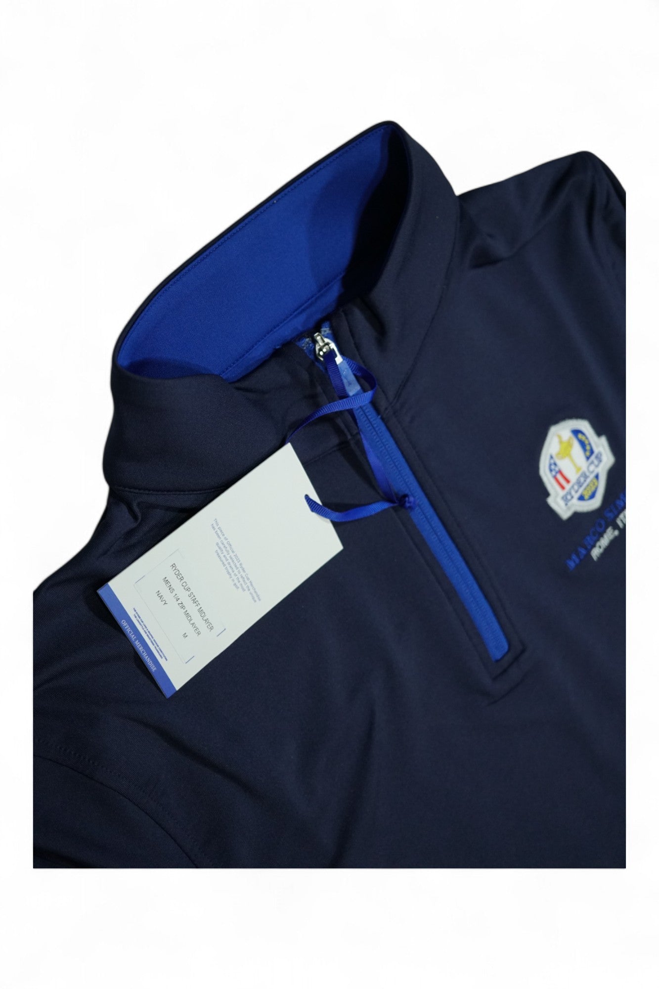 Ryder Cup Marco Simone Golf Quarter Zip / Navy / Medium / New