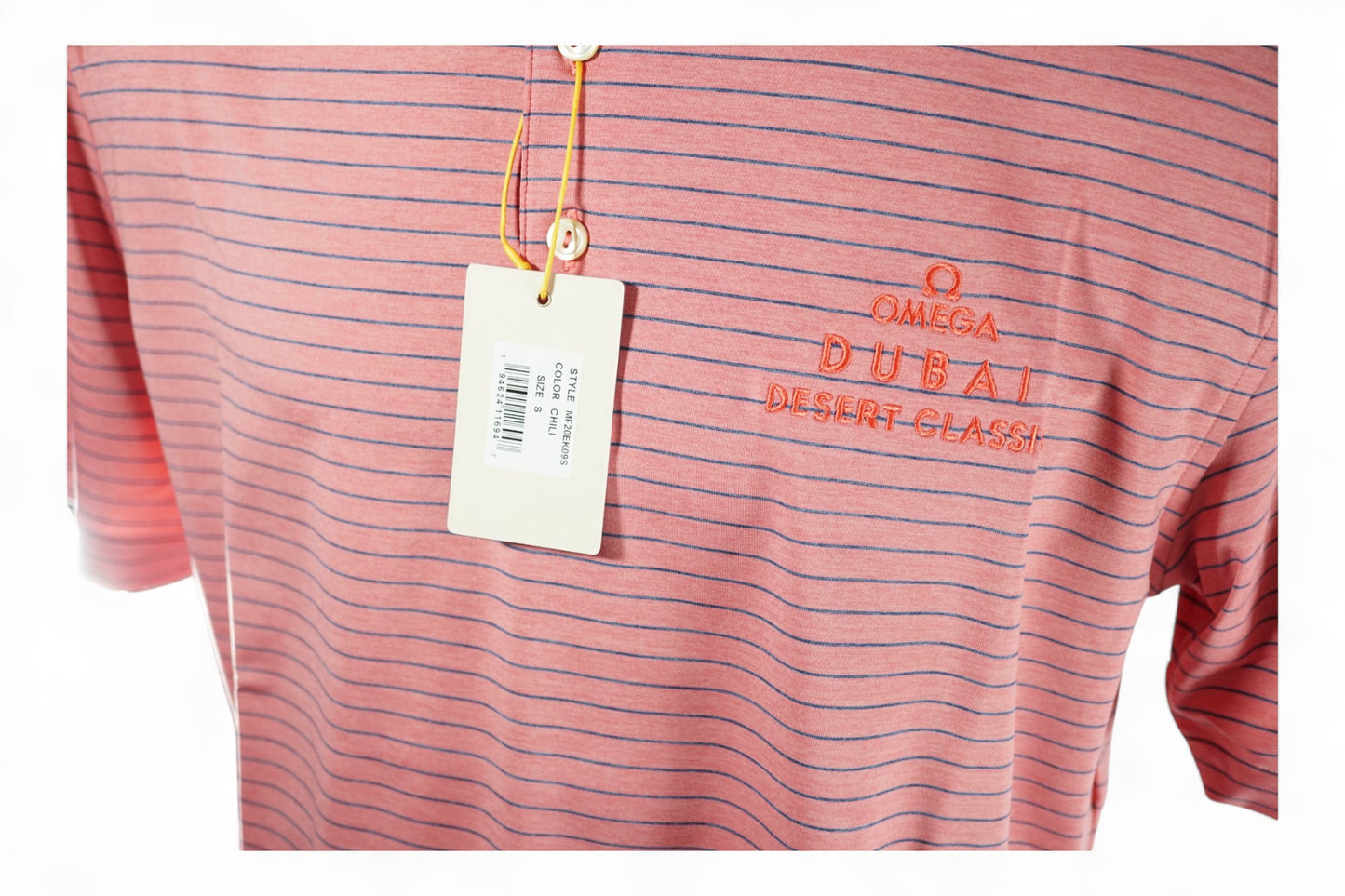 Peter Millar Omega Dubai Golf Polo / Chili / Small / New