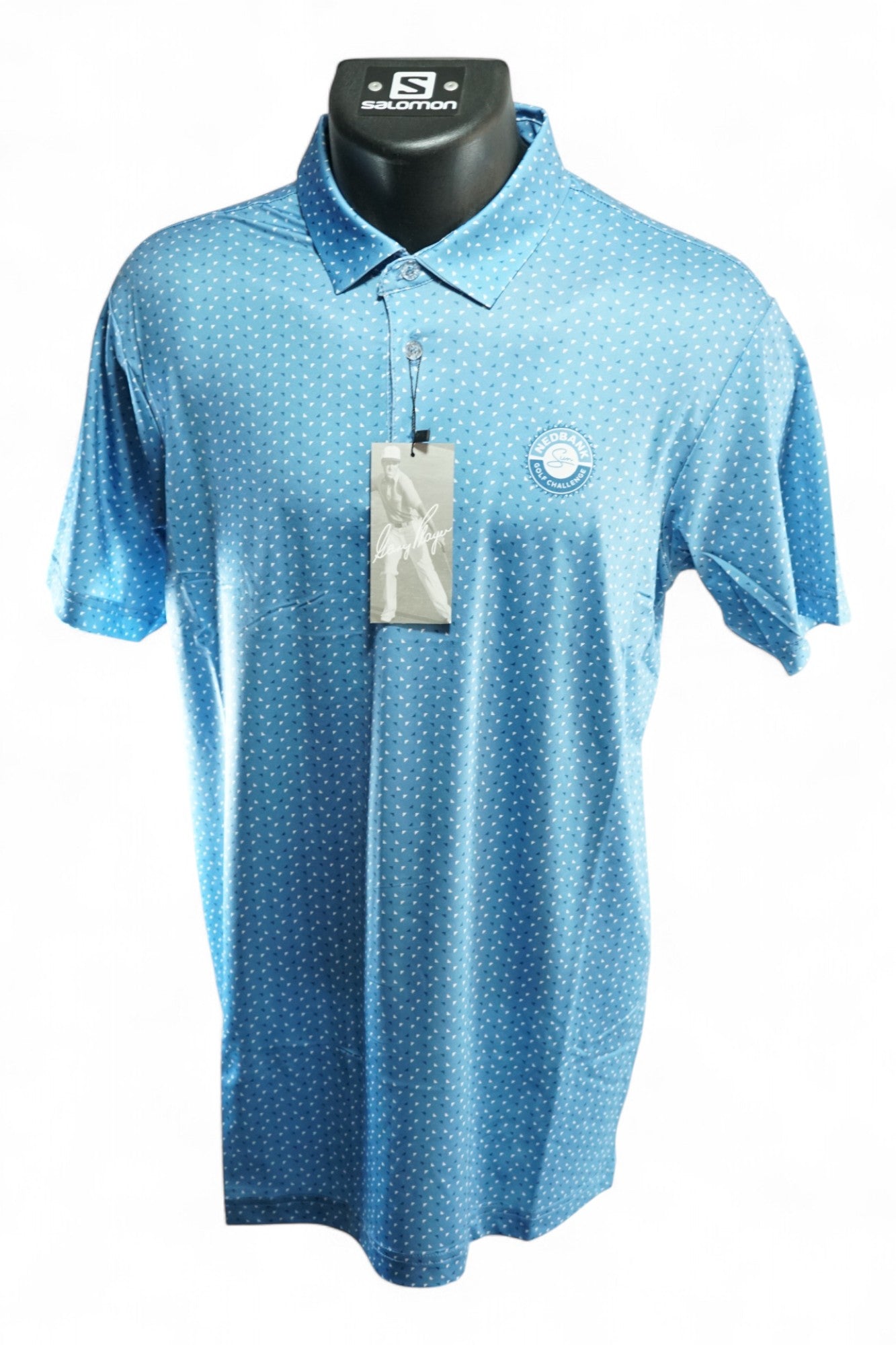 Gary Player Nedbank Golf Polo / Blue Patterned / Small / New