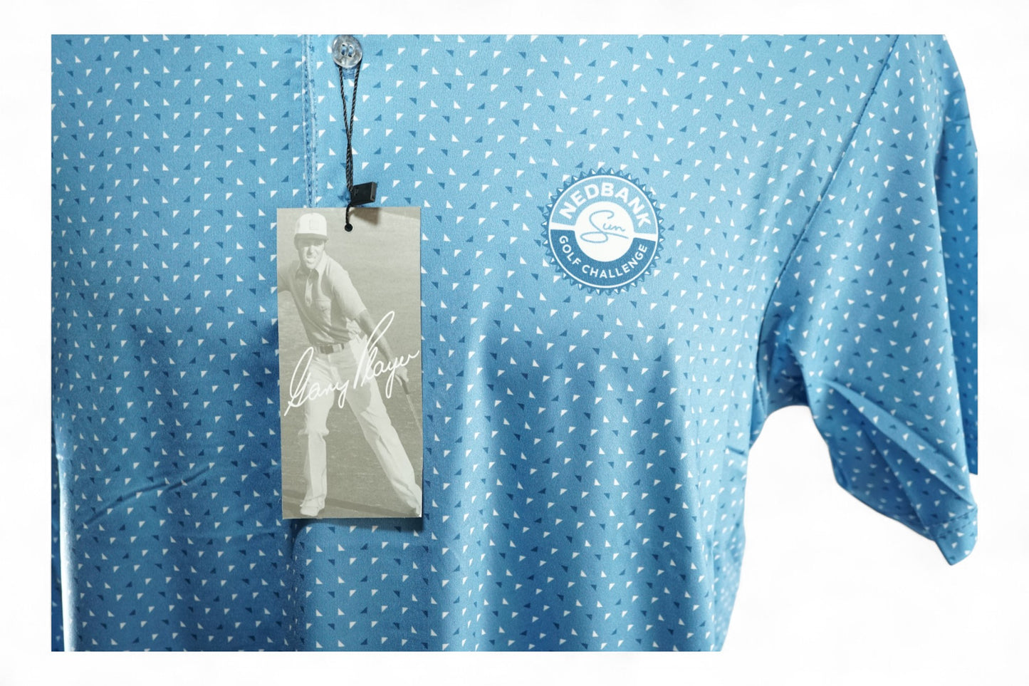 Gary Player Nedbank Golf Polo / Blue Patterned / Small / New