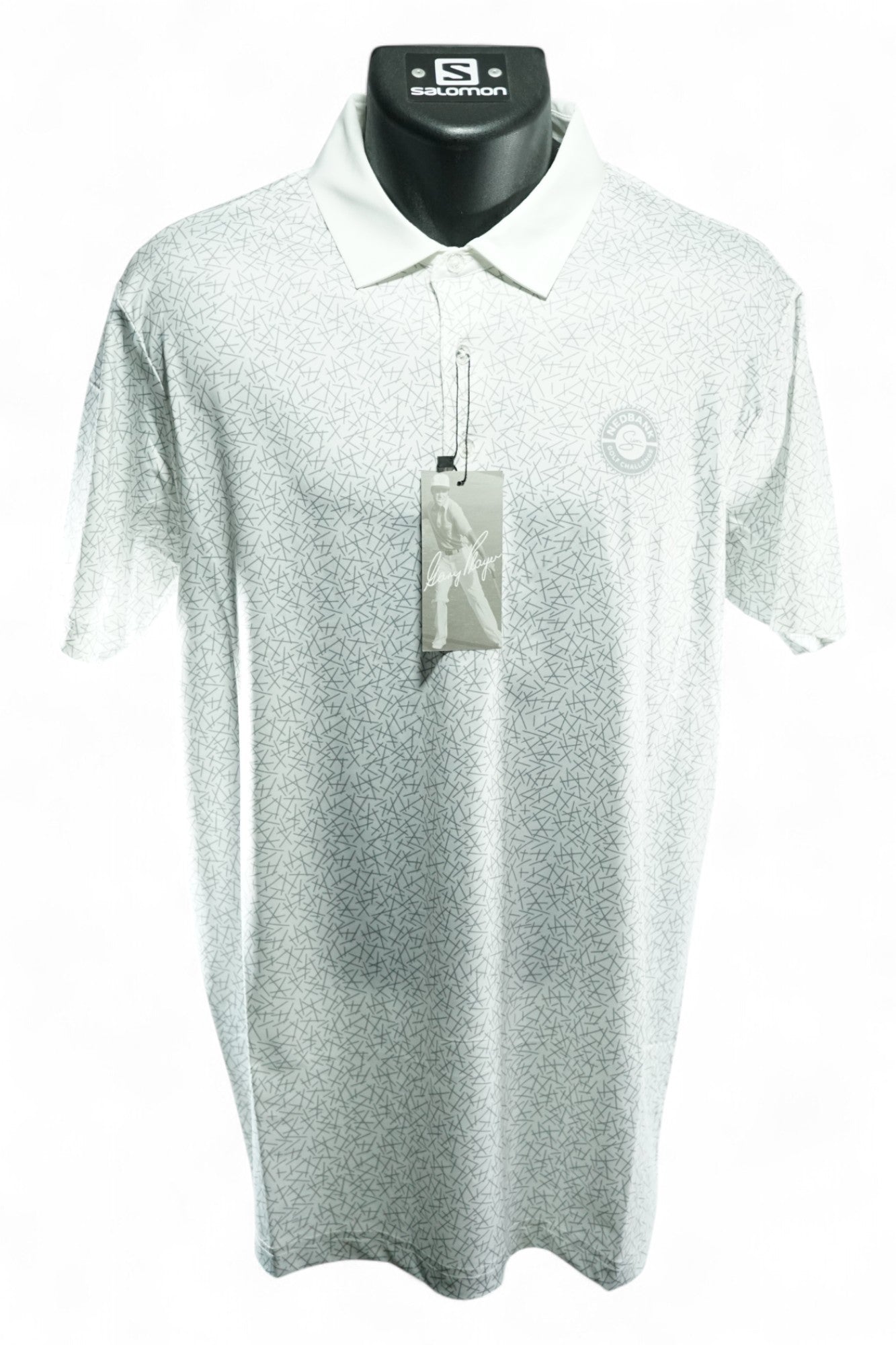 Gary Player Nedbank Golf Polo / White Patterned / Small / New