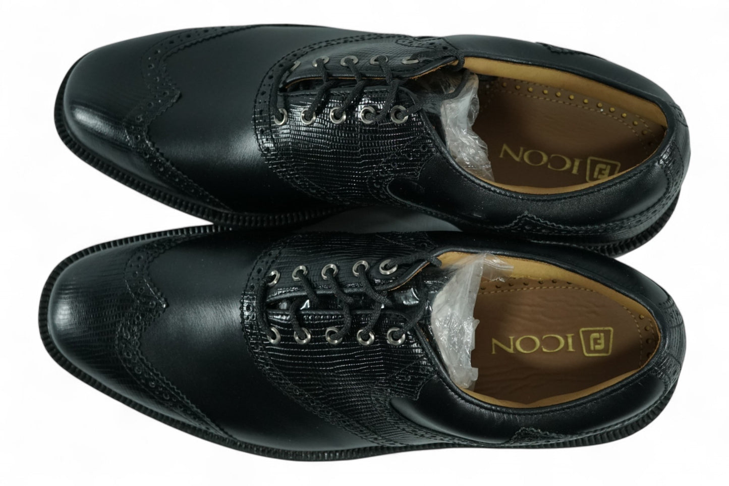 FootJoy Icon Shield Tip Golf Shoes / Black / UK 8 / New