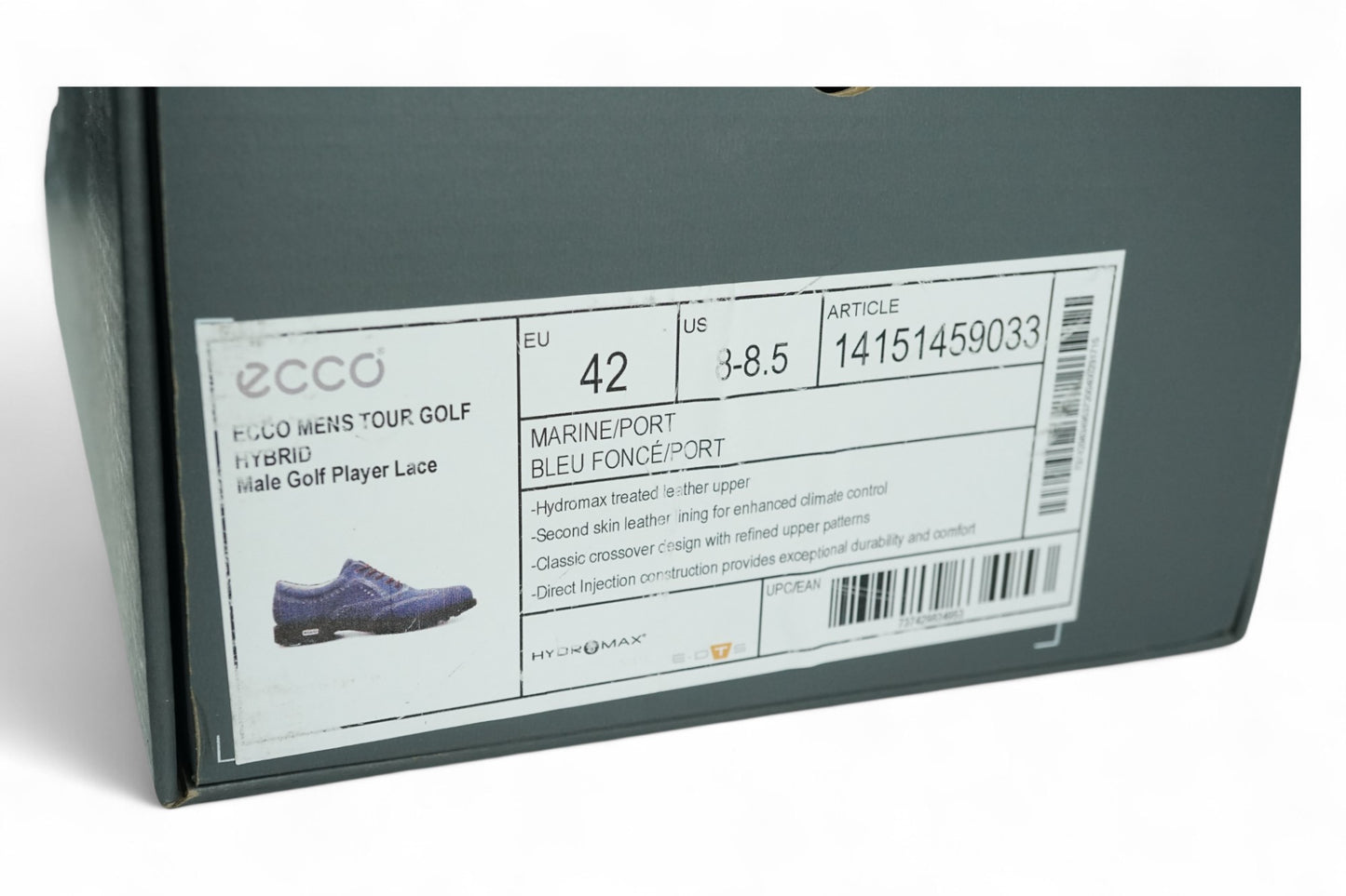 Ecco Tour Hybrid Golf Shoes / Marine / UK 8 / New