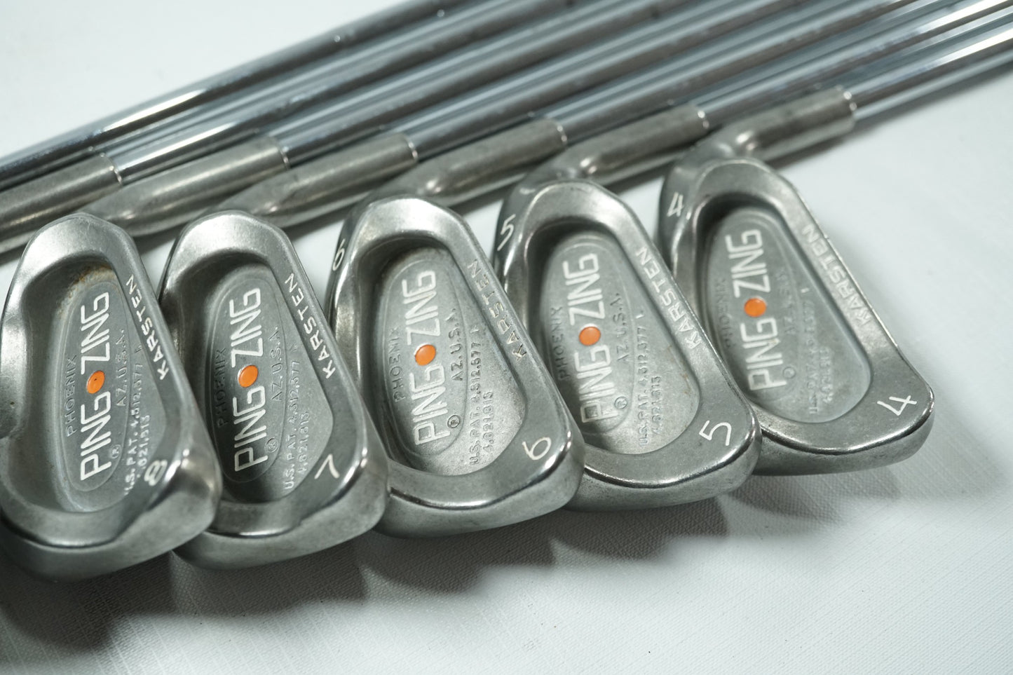 Ping Zing Irons / Orange Dot / 4-PW / Stiff Flex Steel Shafts