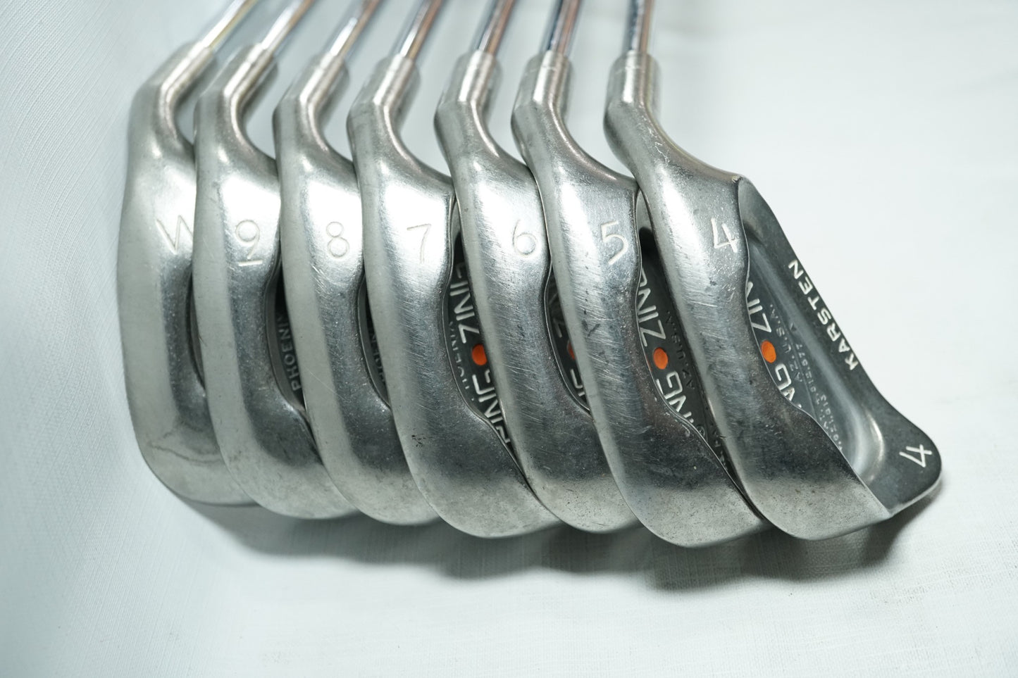 Ping Zing Irons / Orange Dot / 4-PW / Stiff Flex Steel Shafts