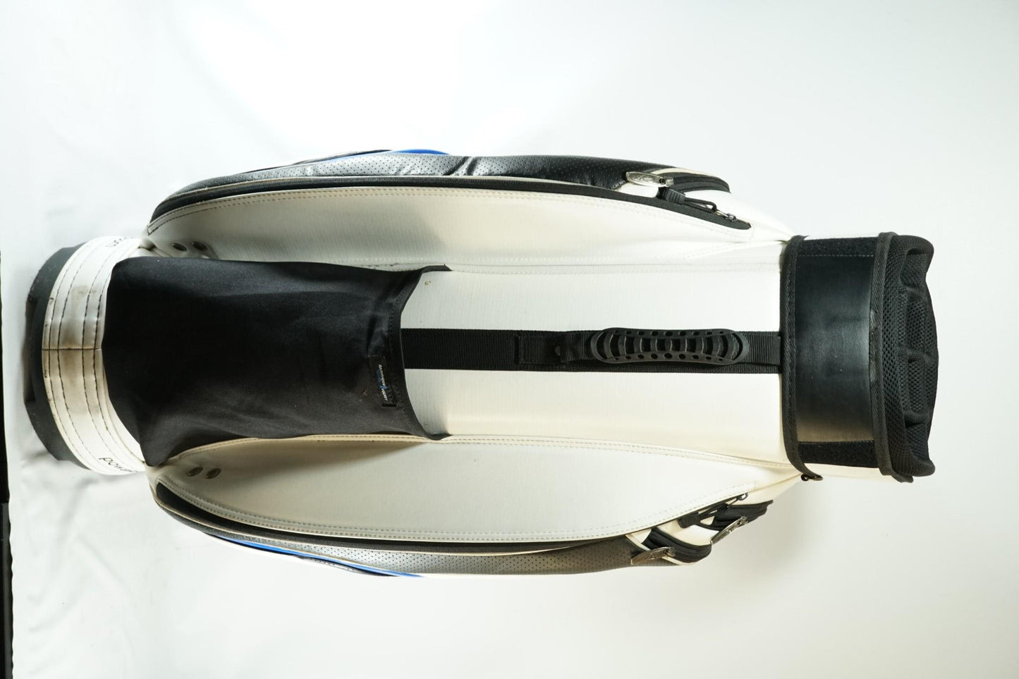 Powakaddy Cart Bag / White and Blue / With Rainhood
