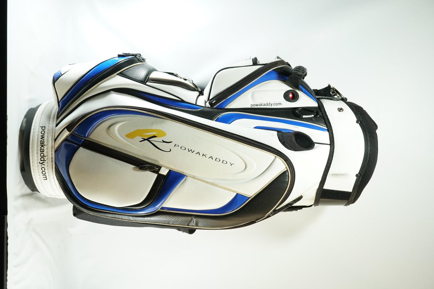 Powakaddy Cart Bag / White and Blue / With Rainhood