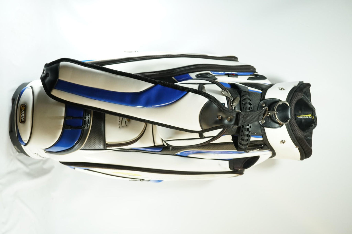 Powakaddy Cart Bag / White and Blue / With Rainhood