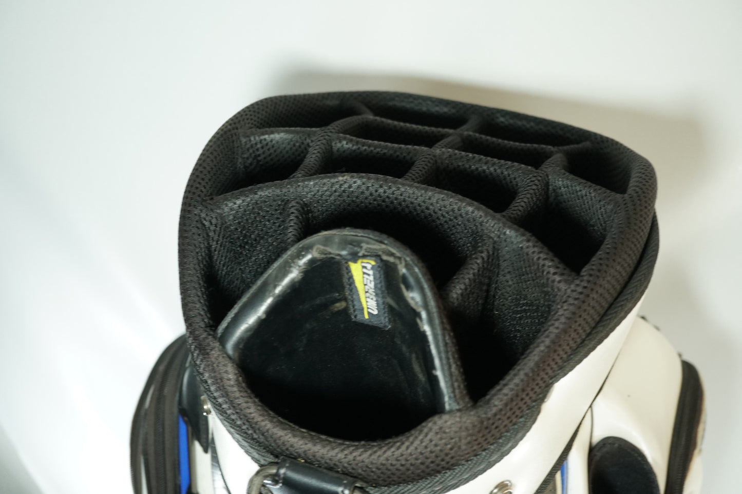 Powakaddy Cart Bag / White and Blue / With Rainhood