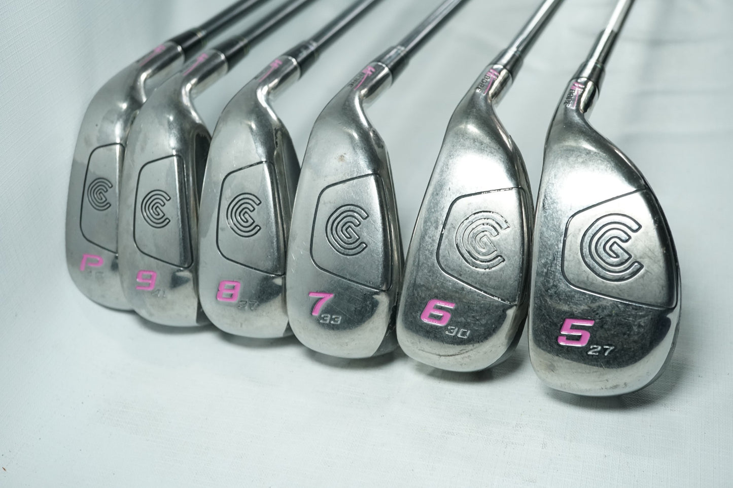 Cleveland HiBore Irons / 5-PW / Ladies Flex Graphite Shafts / New Grips