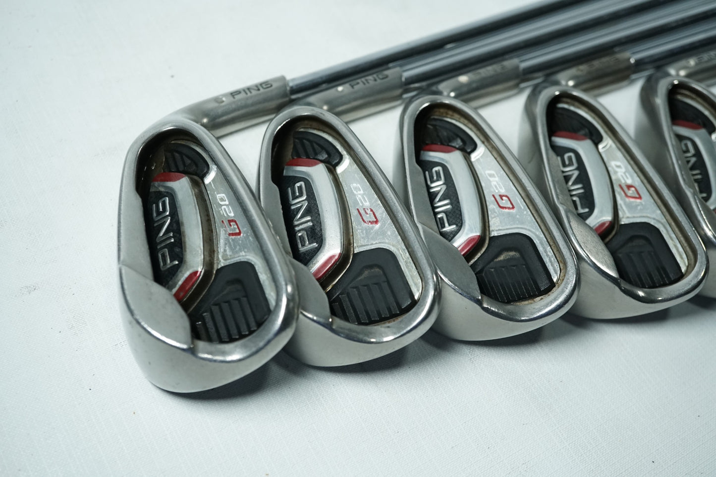 Ping G20 Irons / White Dot / 5-PW / Regular Flex Steel Shafts