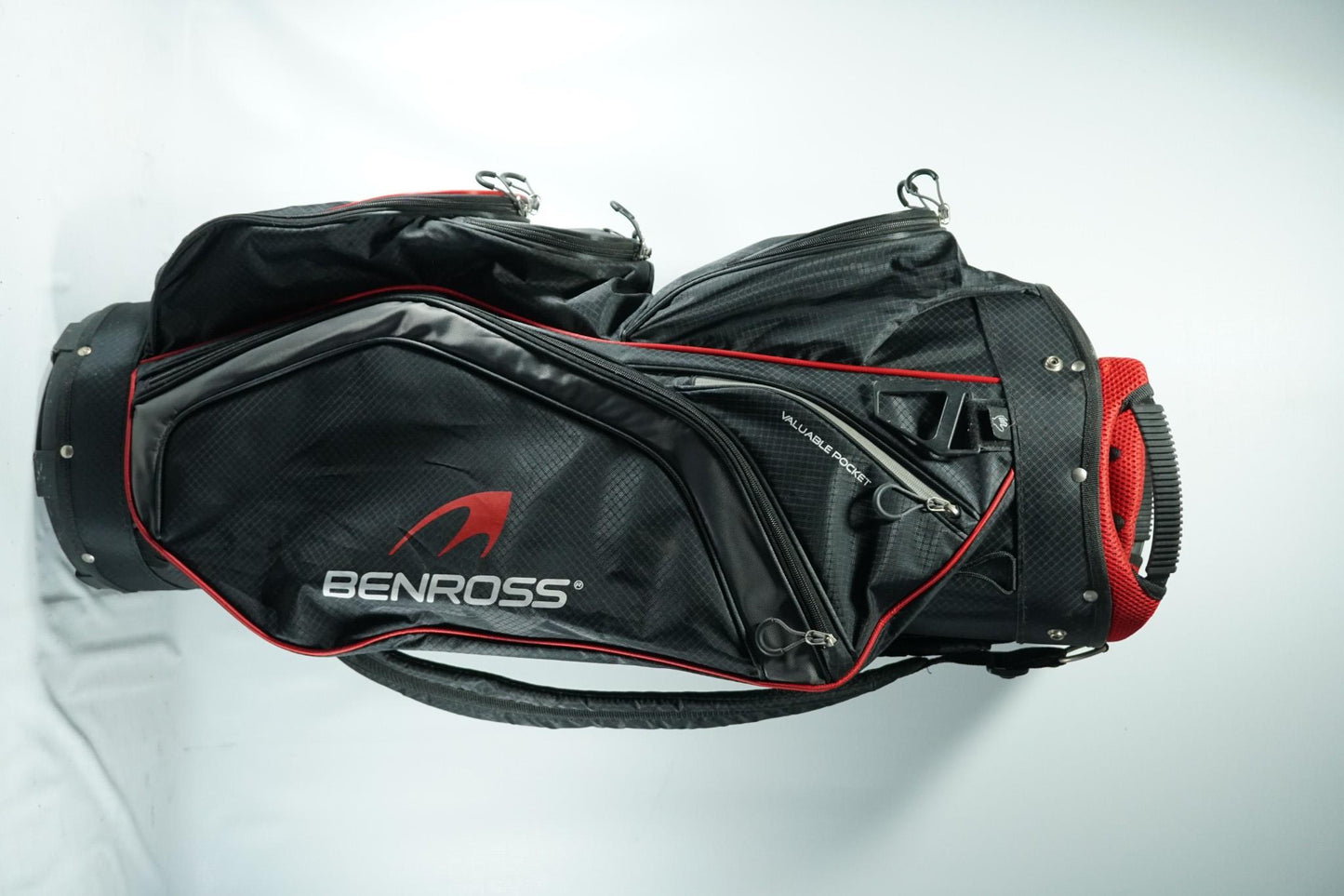 Ben Ross Cart Bag / Black and Red / With Rainhood