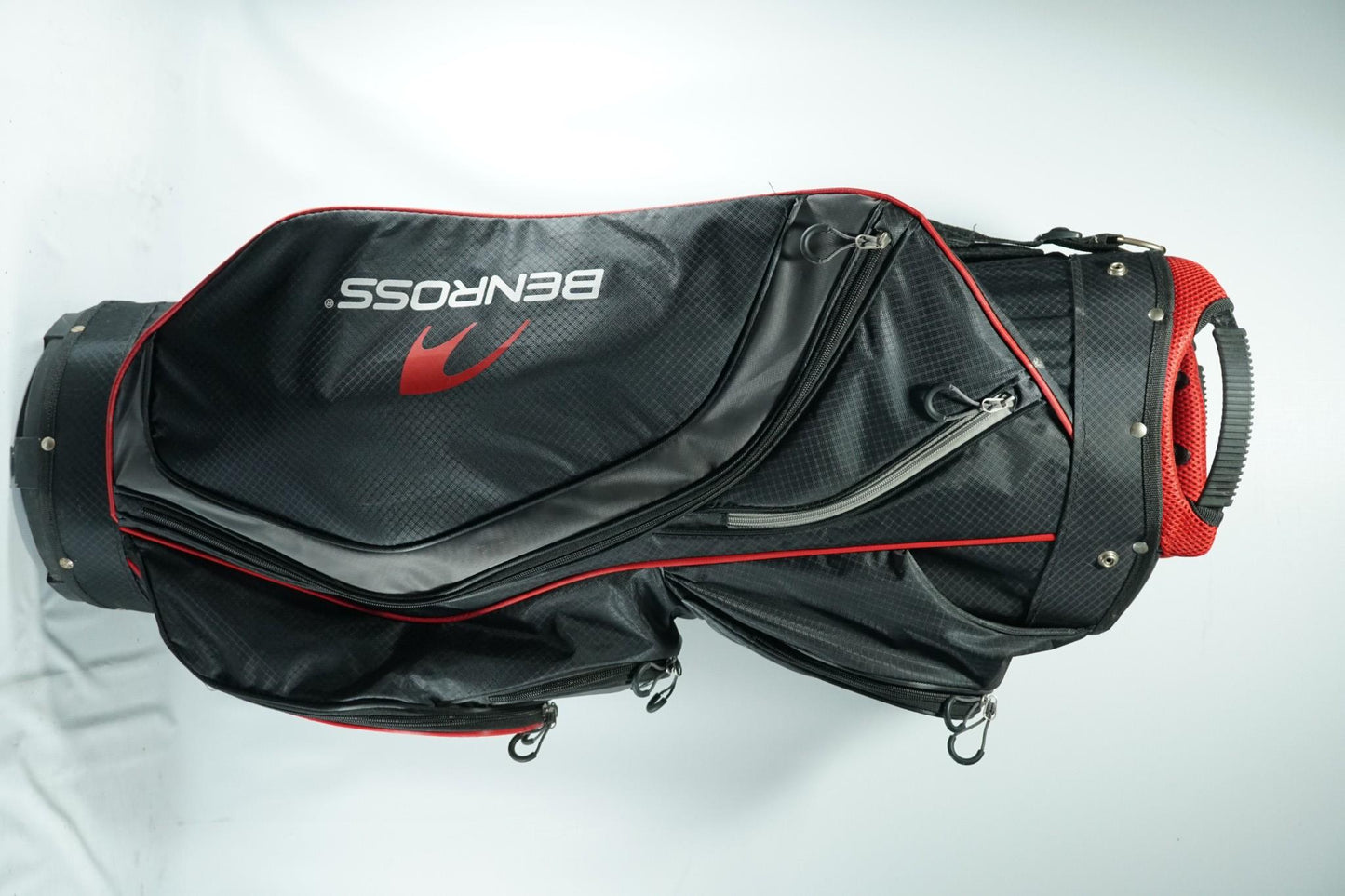 Ben Ross Cart Bag / Black and Red / With Rainhood