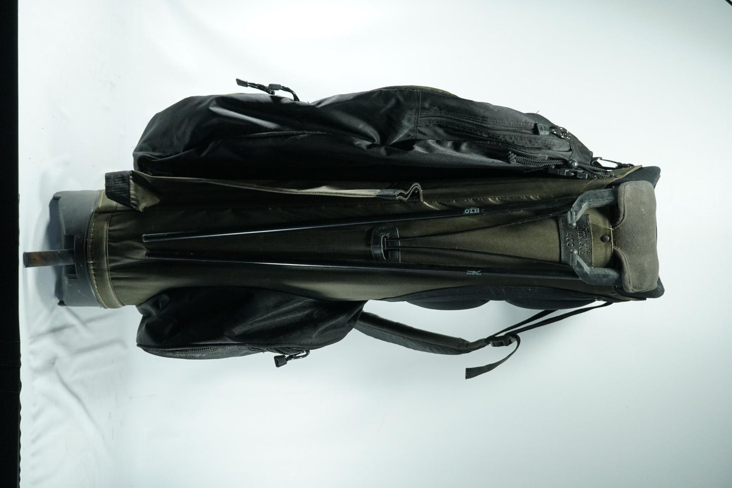 Izzo Stand Bag / Green and Black / With Rainhood