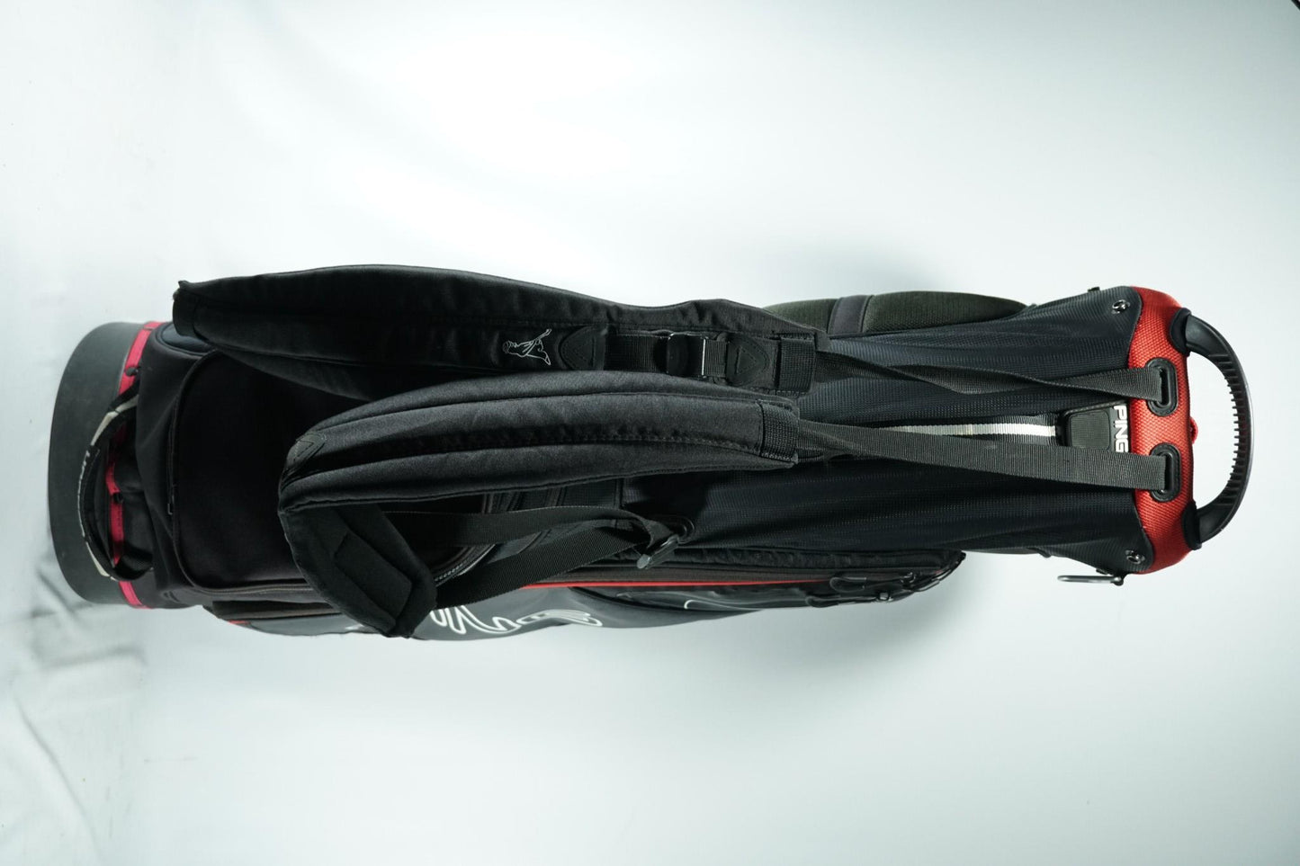 Ping Hoofer Stand Bag / Black and Red / With Rainhood