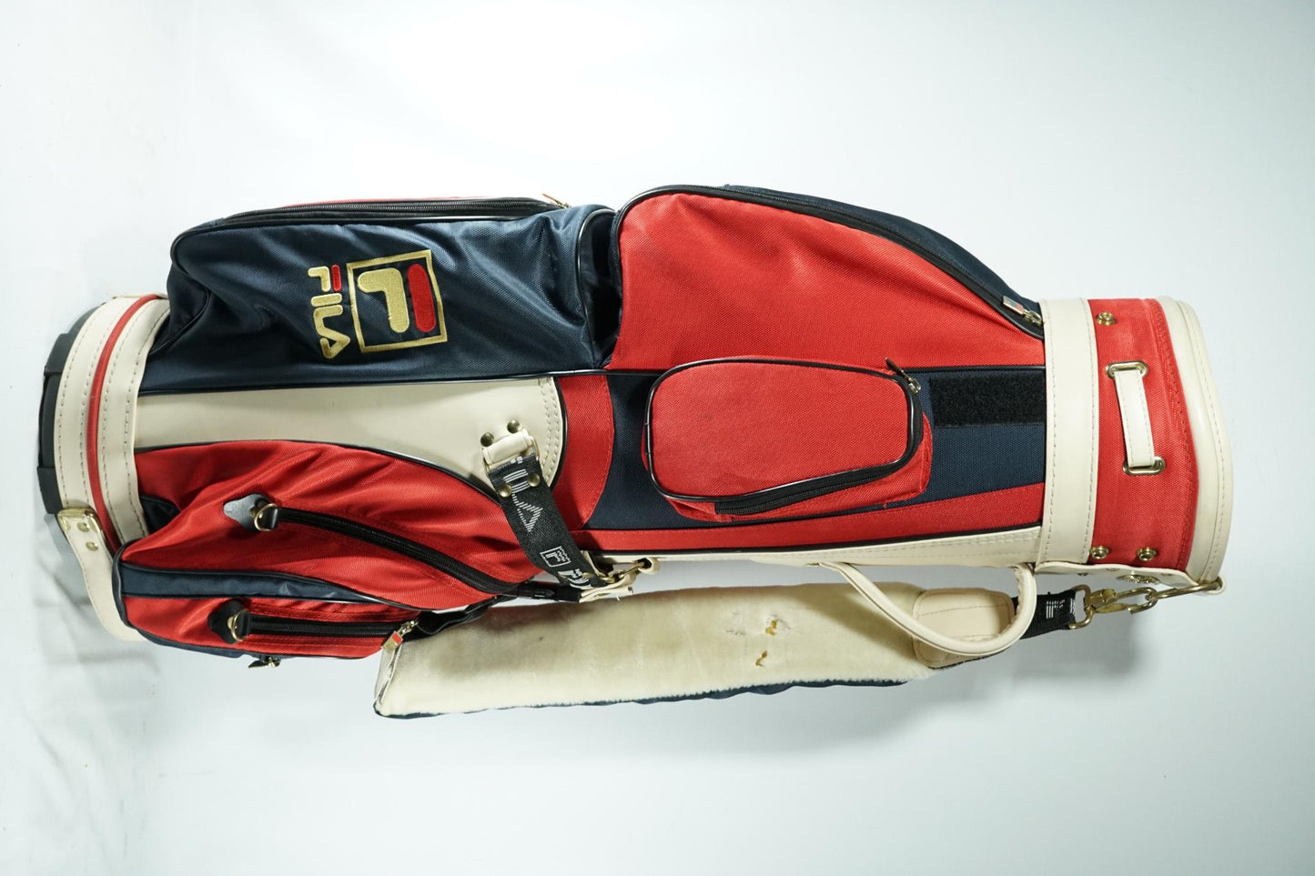 FILA Vintage Cart Bag / Red, White and Blue / With Rainhood