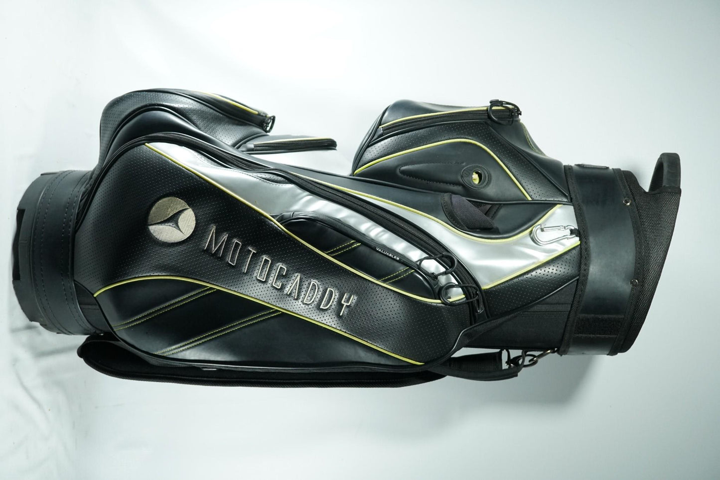 Motocaddy Cart Bag / Black and Silver / With Rainhood