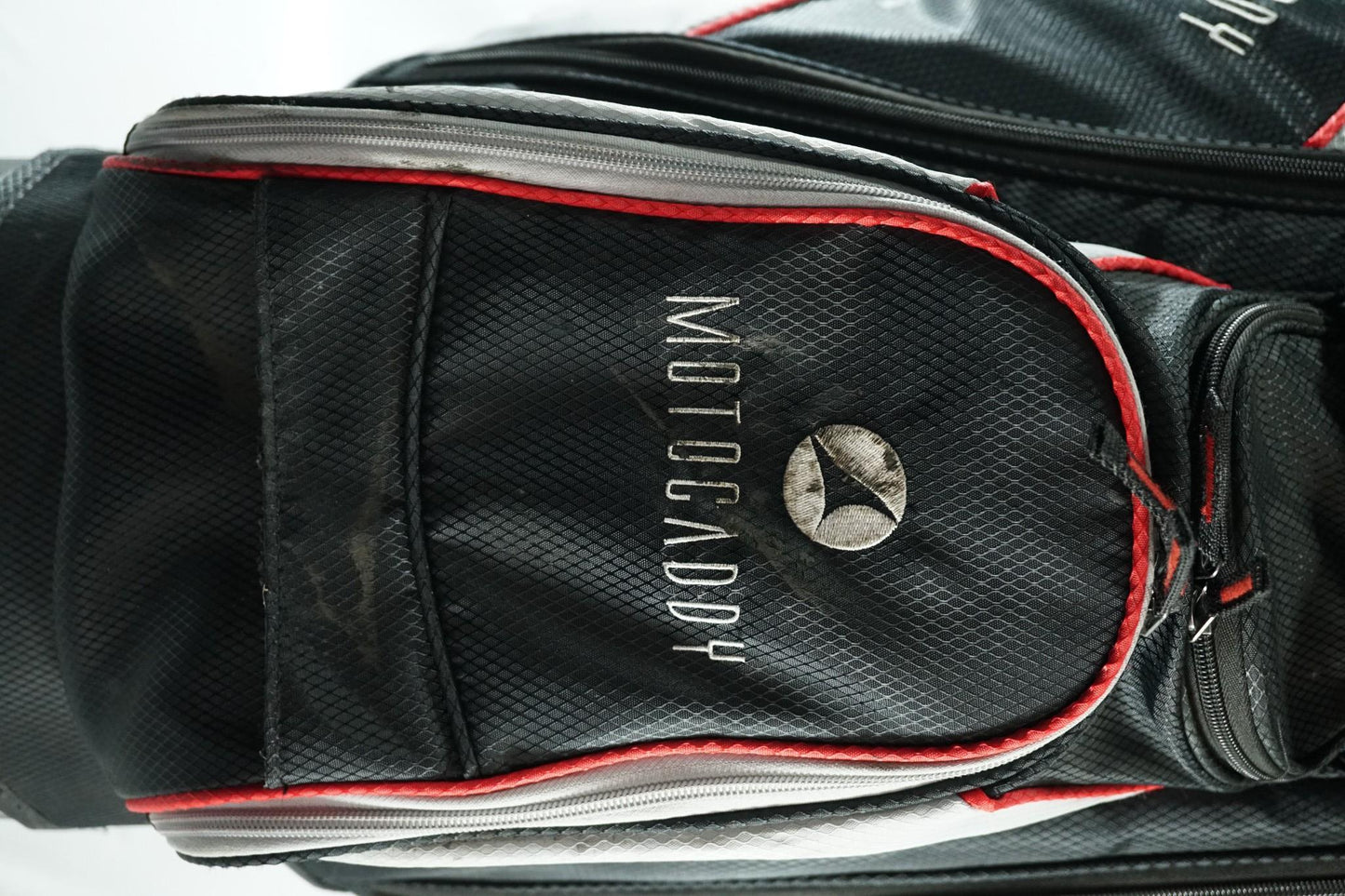 Motocaddy Lite Series Cart Bag / Black and Red / With Rainhood