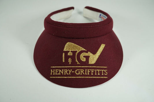 Henry Griffitts Golf Visor / Red and Gold