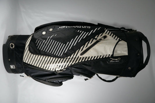 Sun Mountain Sync Cart Bag / Black and White / With Raincover