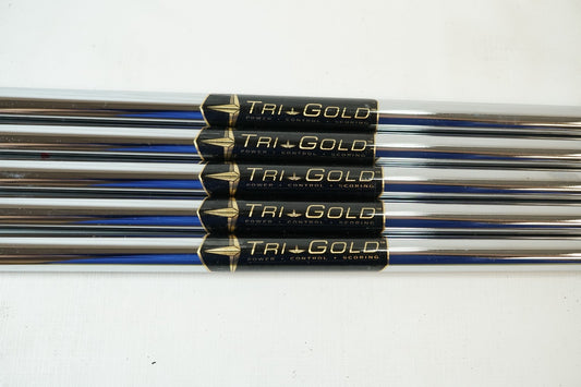 True Temper Tri Gold / Stiff Flex Steel / 46" + 44" / 0.335 / New / 2x XS, 2x S