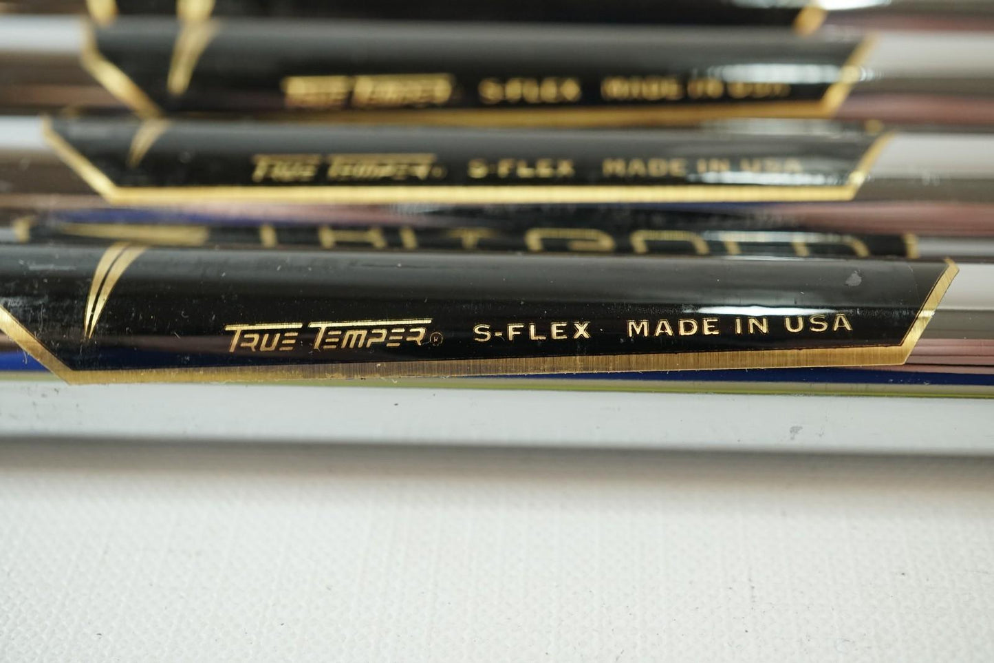 True Temper Tri Gold / Stiff Flex Steel / 46" + 44" / 0.335 / New / 2x XS, 2x S