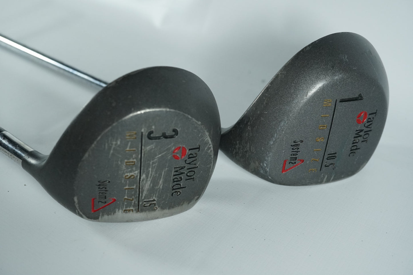 Taylormade System 2 Driver and 3 Wood / Regular Flex Steel Shafts