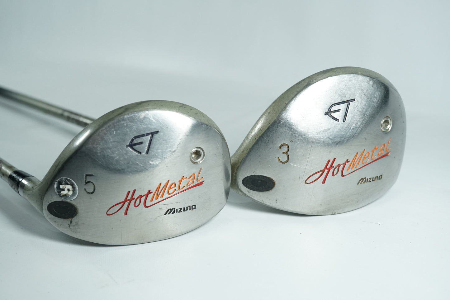 Mizuno Hot Metal 3 and 5 Woods / Regular Flex Graphite Shafts