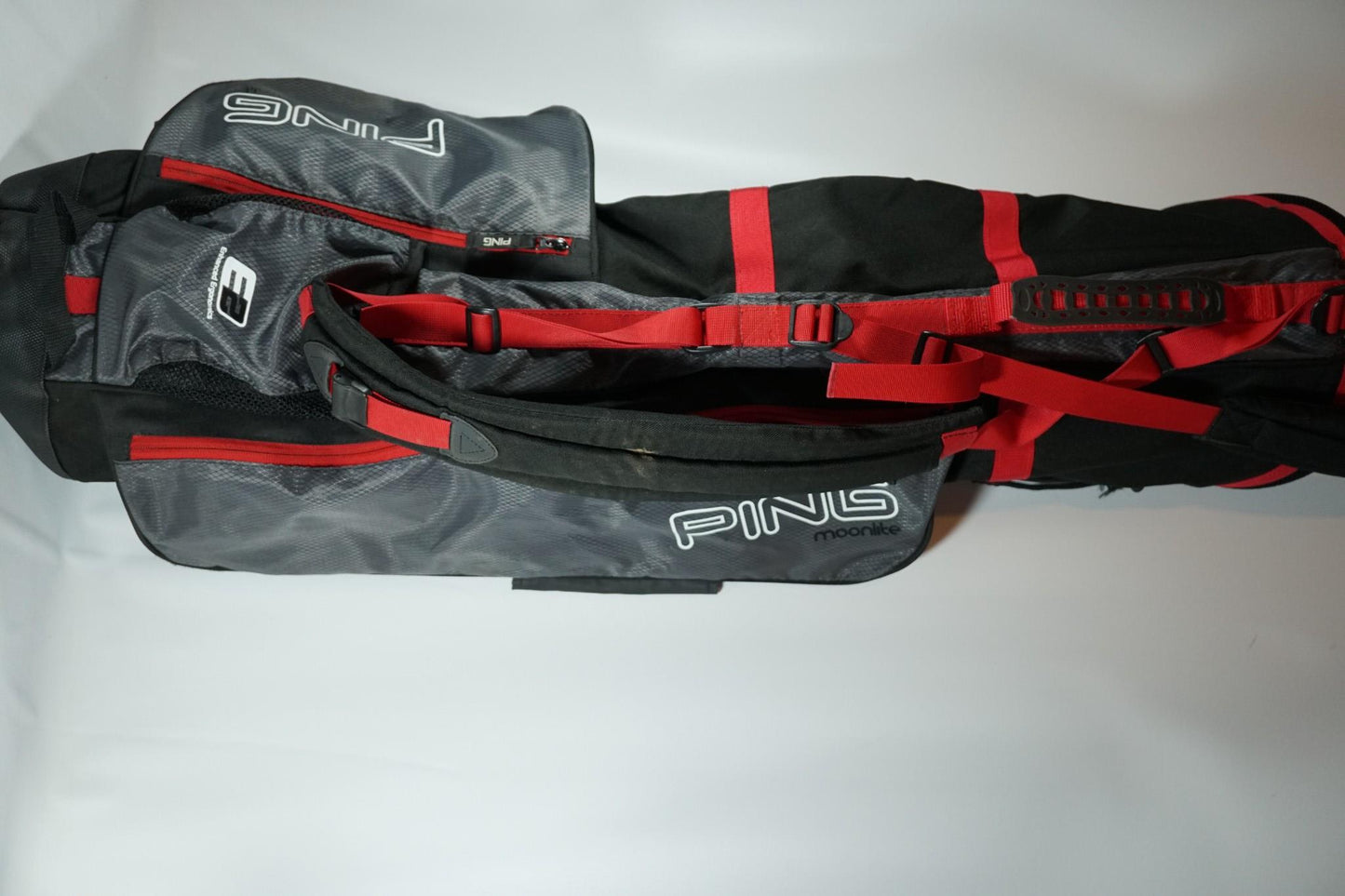 Ping Moonlite Pencil Bag / Black, Grey and Red