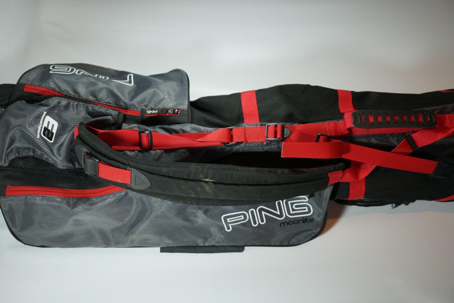 Ping Moonlite Pencil Bag / Black, Grey and Red