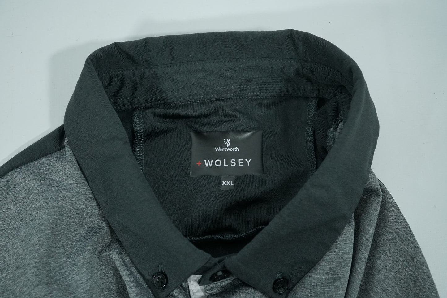 Wolsey Wentworth Golf Polo / XXL / Black and Grey
