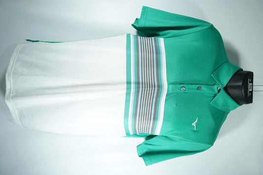 Mizuno Golf Polo / M / Green and White